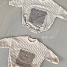 Load image into Gallery viewer, Pocket Stripes Romper - Two Colours
