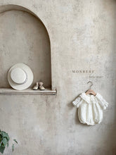 Load image into Gallery viewer, Monbebe Lace Romper -White