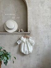 Load image into Gallery viewer, Monbebe Lace Romper -White