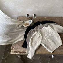 Load image into Gallery viewer, Girls Puff Ribbed Knit - Three Colours