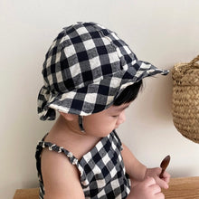 Load image into Gallery viewer, Gingham Sun Hat