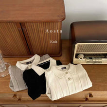 Load image into Gallery viewer, Boys Collar Ribbed Knit - Three Colours