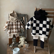 Load image into Gallery viewer, Sherpa Pullover - Beige Diamond