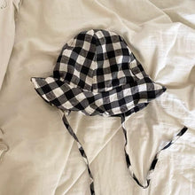 Load image into Gallery viewer, Gingham Sun Hat