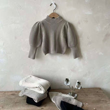 Load image into Gallery viewer, Girls Puff Ribbed Knit - Three Colours