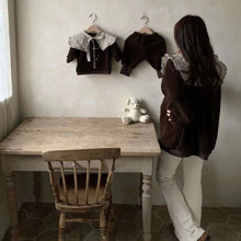 Load image into Gallery viewer, Bear Sherpa Pullover - Chocolate