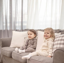 Load image into Gallery viewer, Bunny Ears Zipper Jumpsuit - Cream