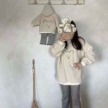 Load image into Gallery viewer, Bear Sherpa Pullover - Ivory