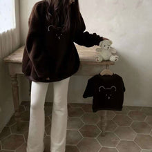 Load image into Gallery viewer, Bear Sherpa Pullover - Chocolate