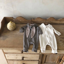 Load image into Gallery viewer, Bunny Ears Zipper Jumpsuit - Cream