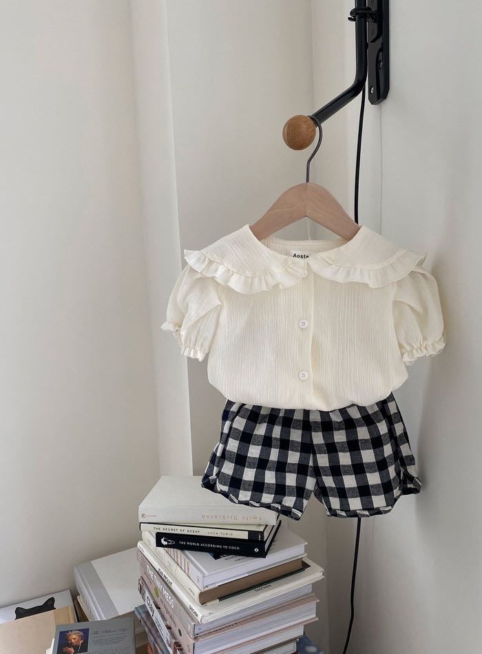 Gingham Cotton Shorts
