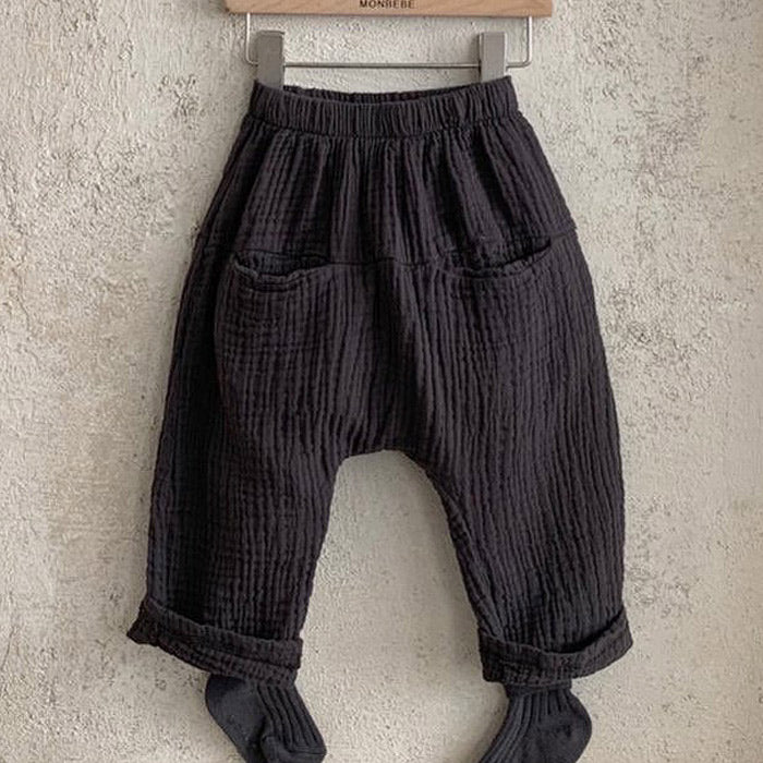 Pocket Muslin Pants - Chocolate