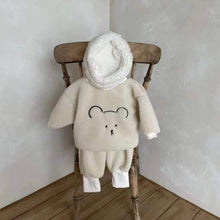 Load image into Gallery viewer, Bear Sherpa Pullover - Ivory
